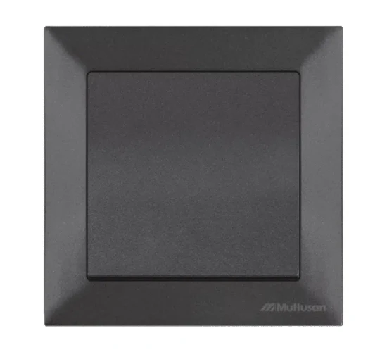 Единичен ключ схема 1-10А Антрацит Candela Mutlusan.png